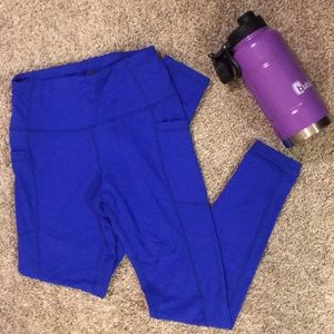 ethos Pants - Full length cobalt blue workout leggings ethos Pants - Full length cobalt blue workout leggings